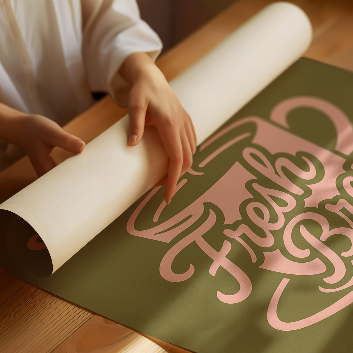 Fresh Brew Retro Coffee Poster
