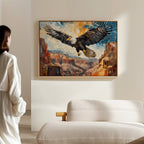 Majestic Eagle Over Painted Canyons