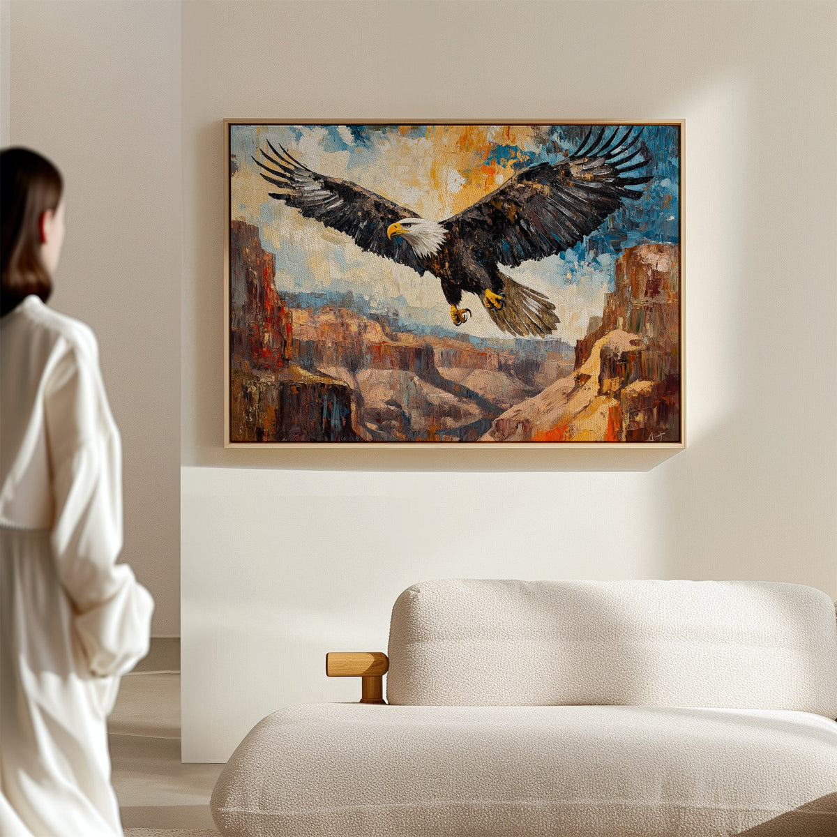 Majestic Eagle Over Painted Canyons