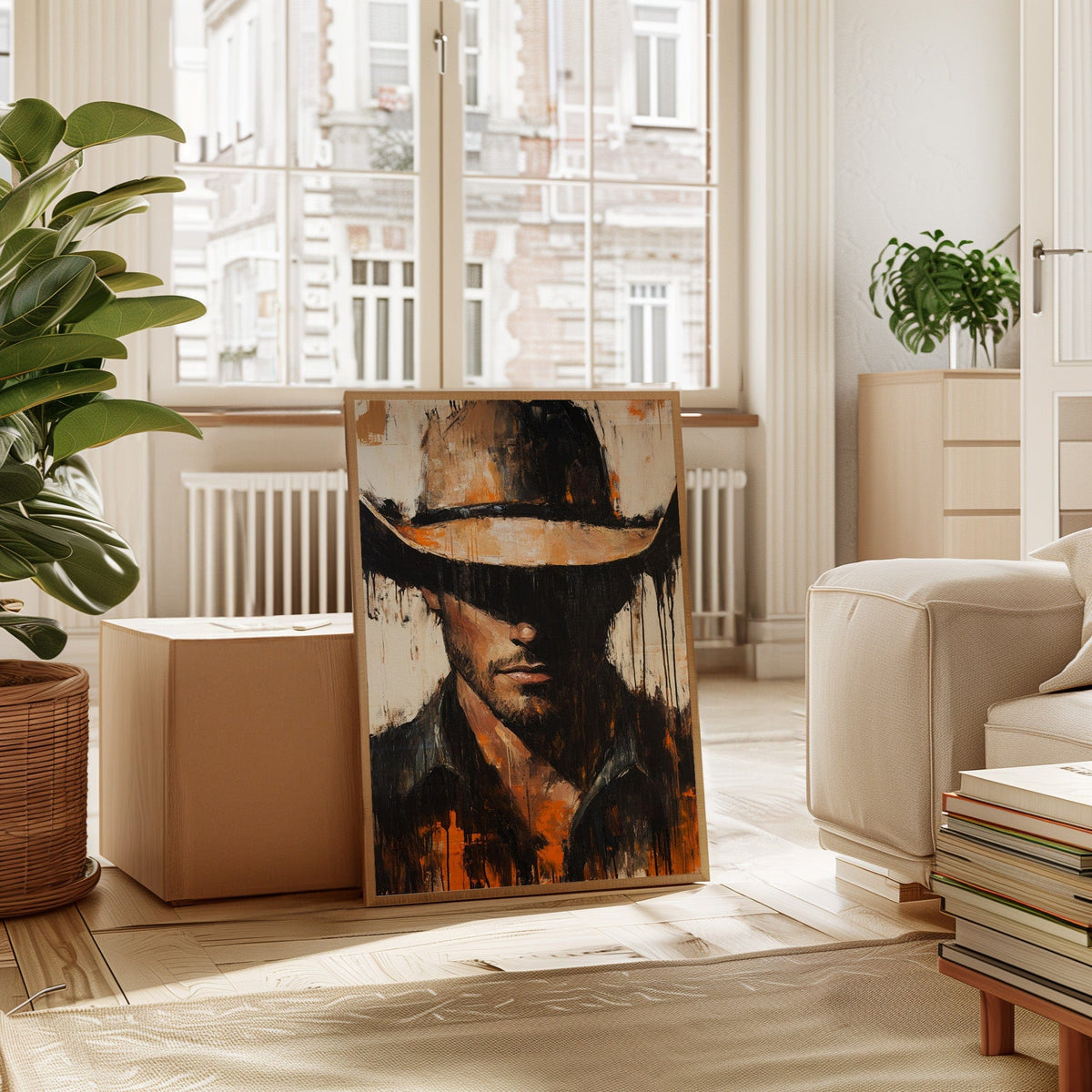 Shadowed Cowboy – Bold Western Expression