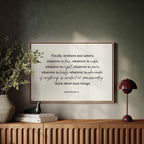 Think on These Things Philippians 4:8 Print