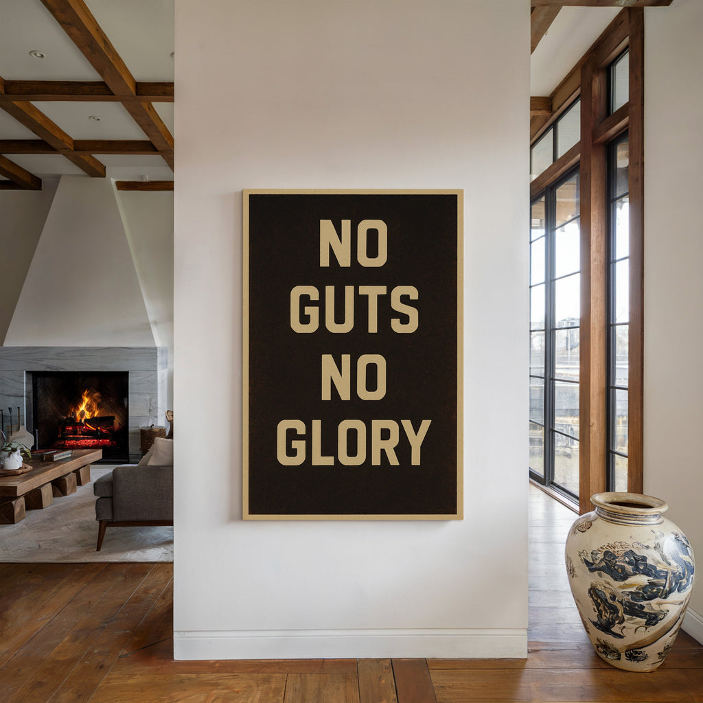 No Guts No Glory Vintage Poster