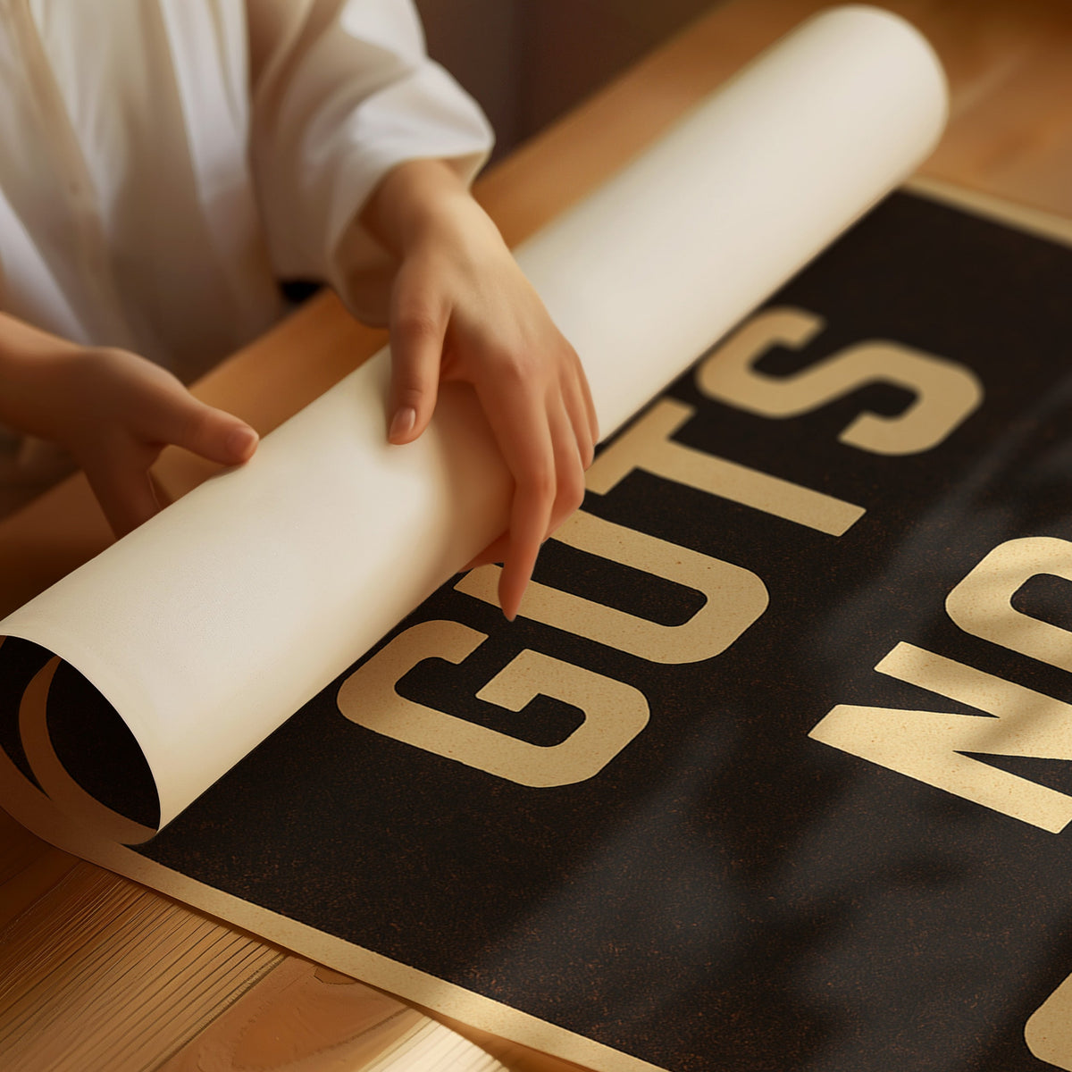No Guts No Glory Vintage Poster