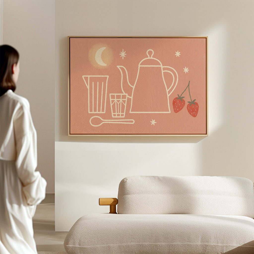 Moonlit Tea and Strawberries