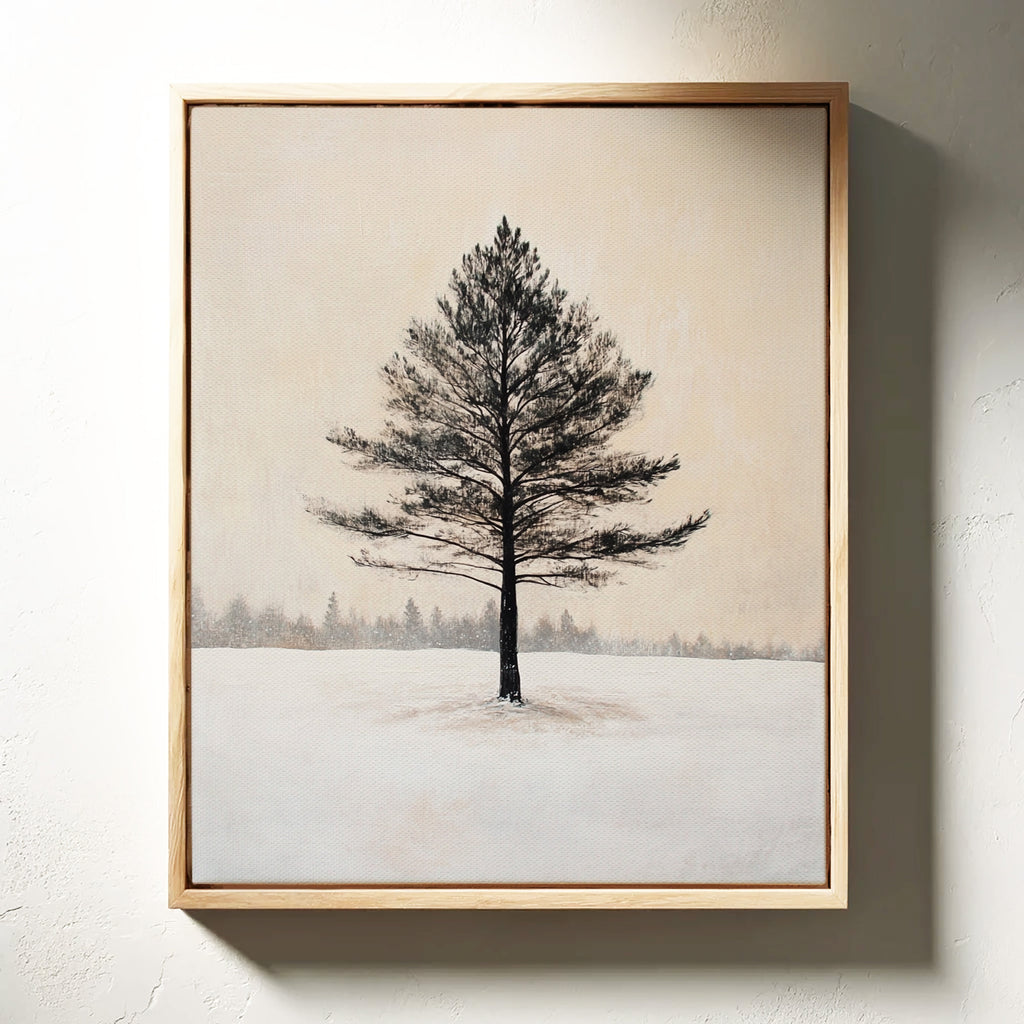 Solitude Beneath Winter's Embrace