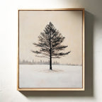 Solitude Beneath Winter's Embrace