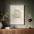 Blessed Trust Jeremiah 17 Scripture Art