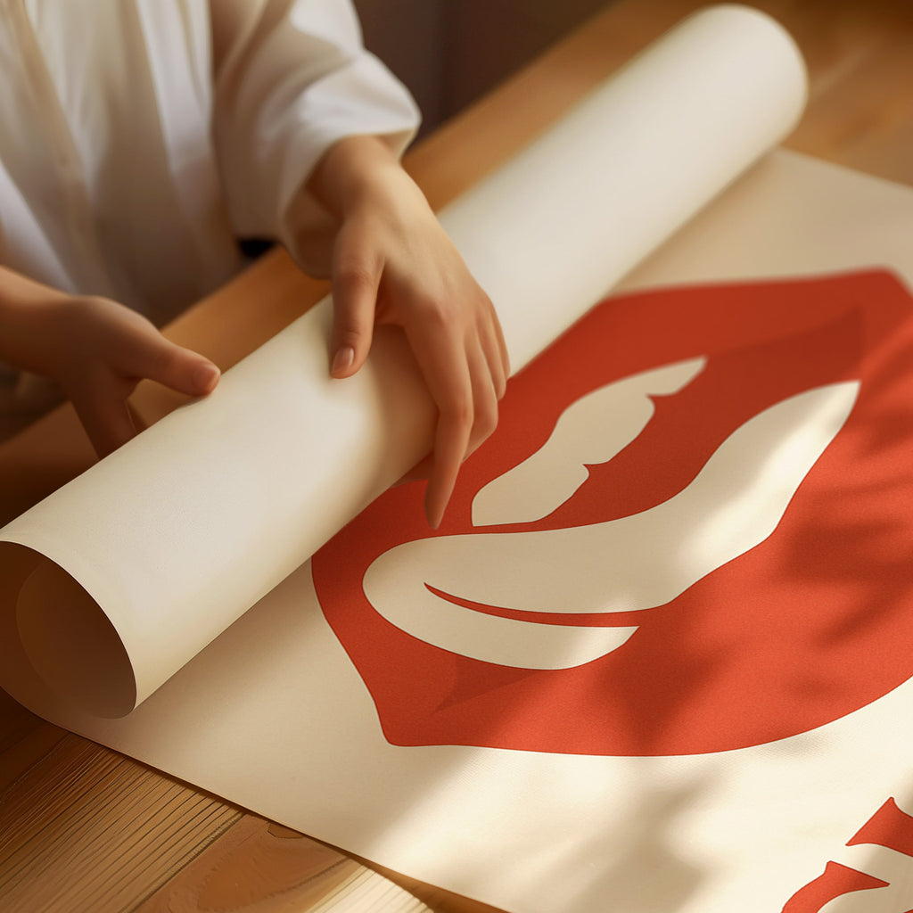 Sip Me Slowly Retro Lips Print