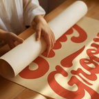Stay Groovy Retro Typography Print