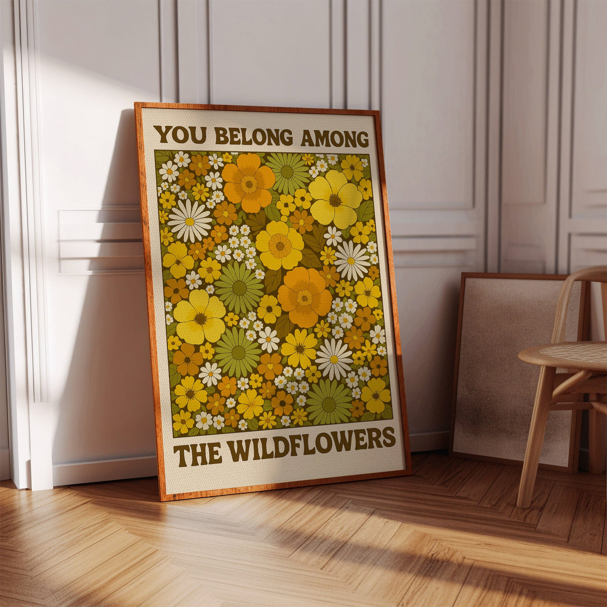 You Belong Among the Wildflowers – Retro Botanical Wall Art