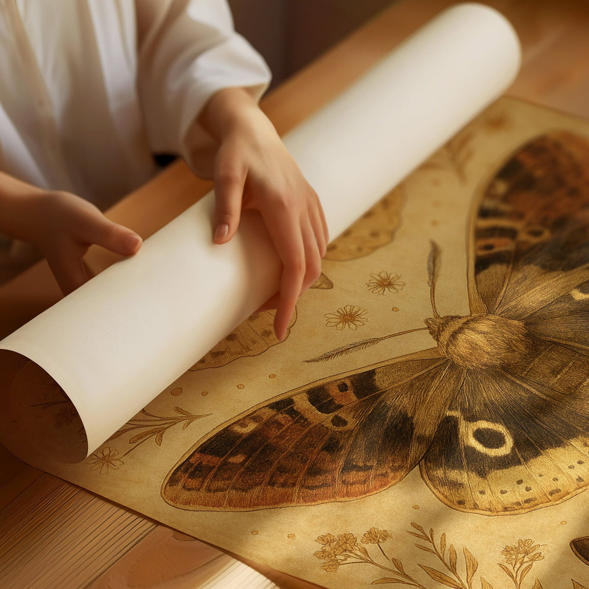 Vintage Moths and Meadow Wings