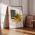 Gentleman Pickle Reading at Home