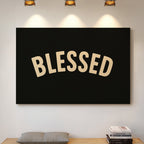 Blessed Minimalist Arch Text Print