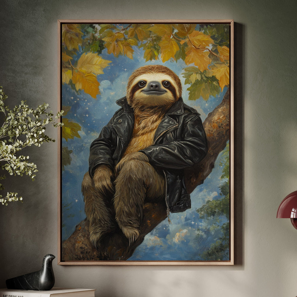 Sloth in a Leather Jacket