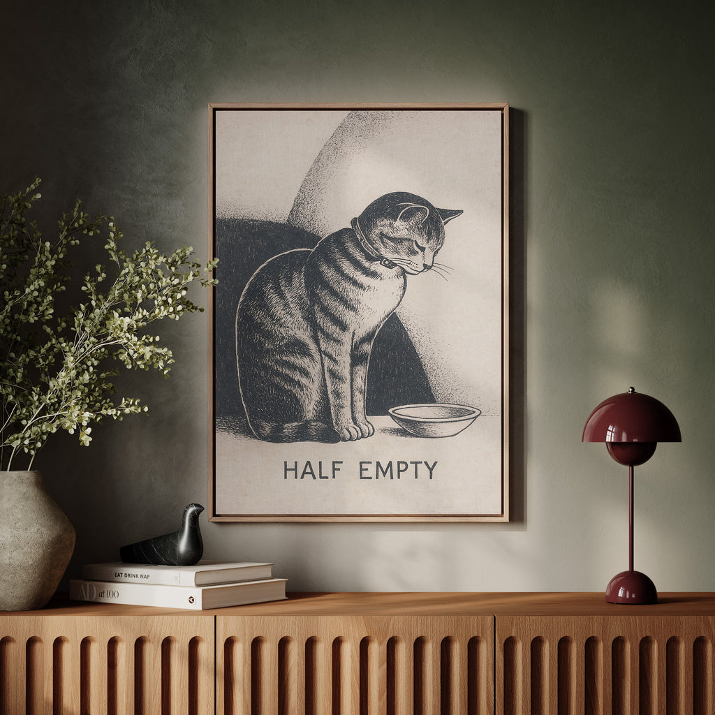 Half Empty Cat