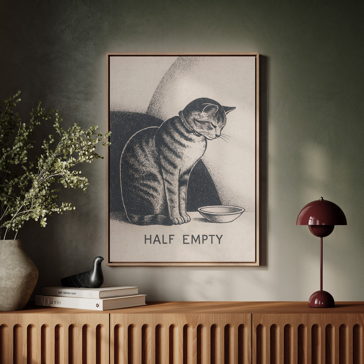 Half Empty Cat