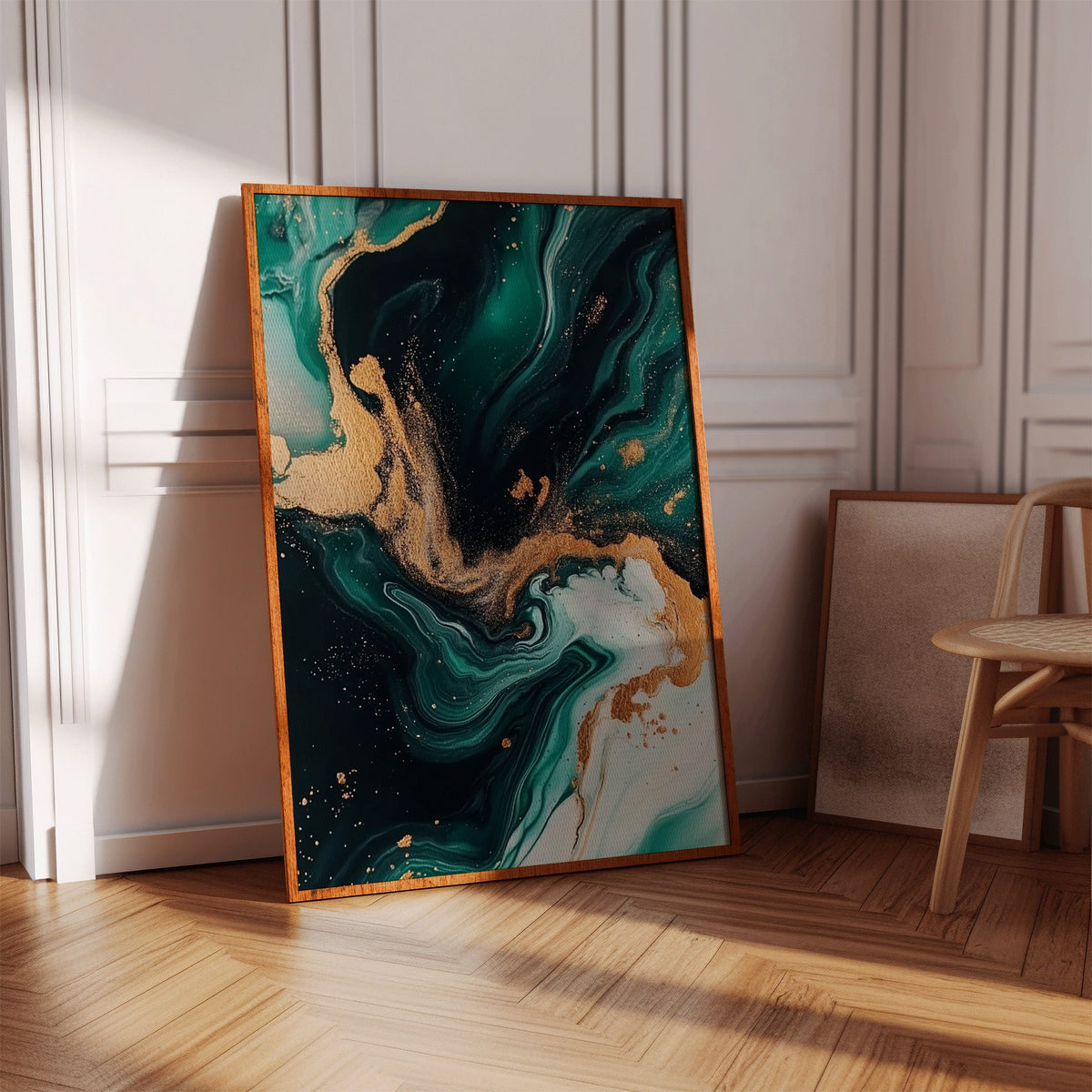 Emerald Flame and Gilded Flow