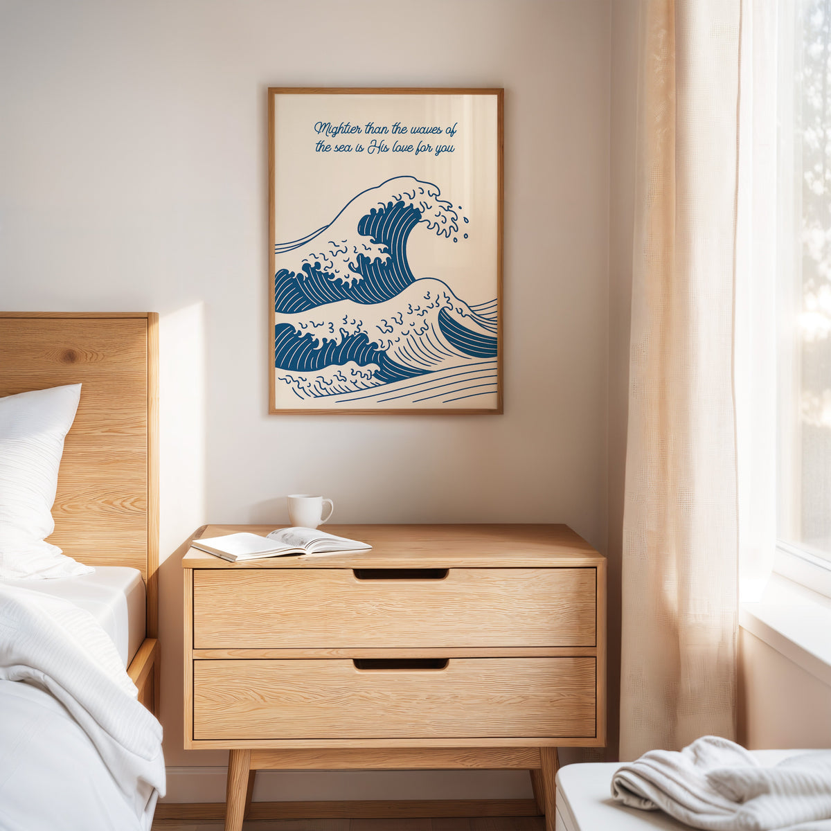 Mightier Than the Waves Ocean Print