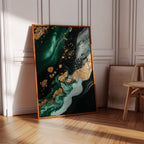 Emerald Rush with Gilded Horizon