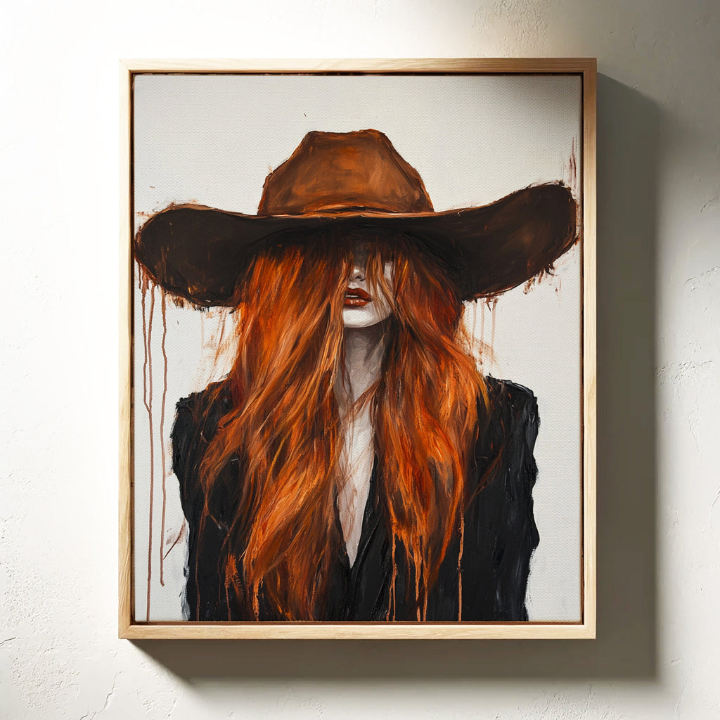 The Firebrand – Western Cowgirl Canvas Art