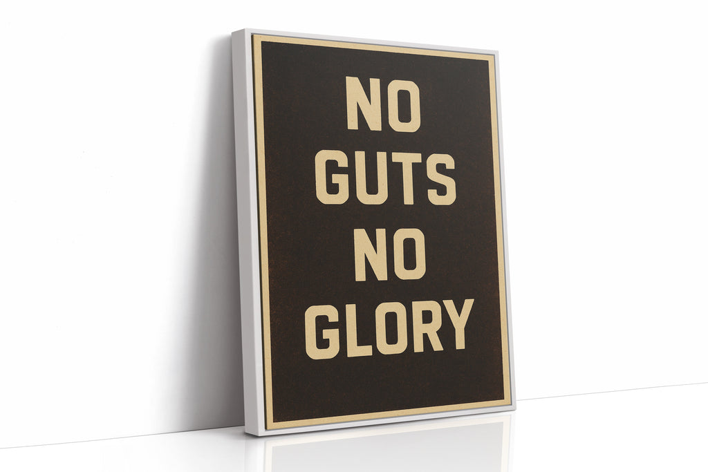 No Guts No Glory Vintage Poster