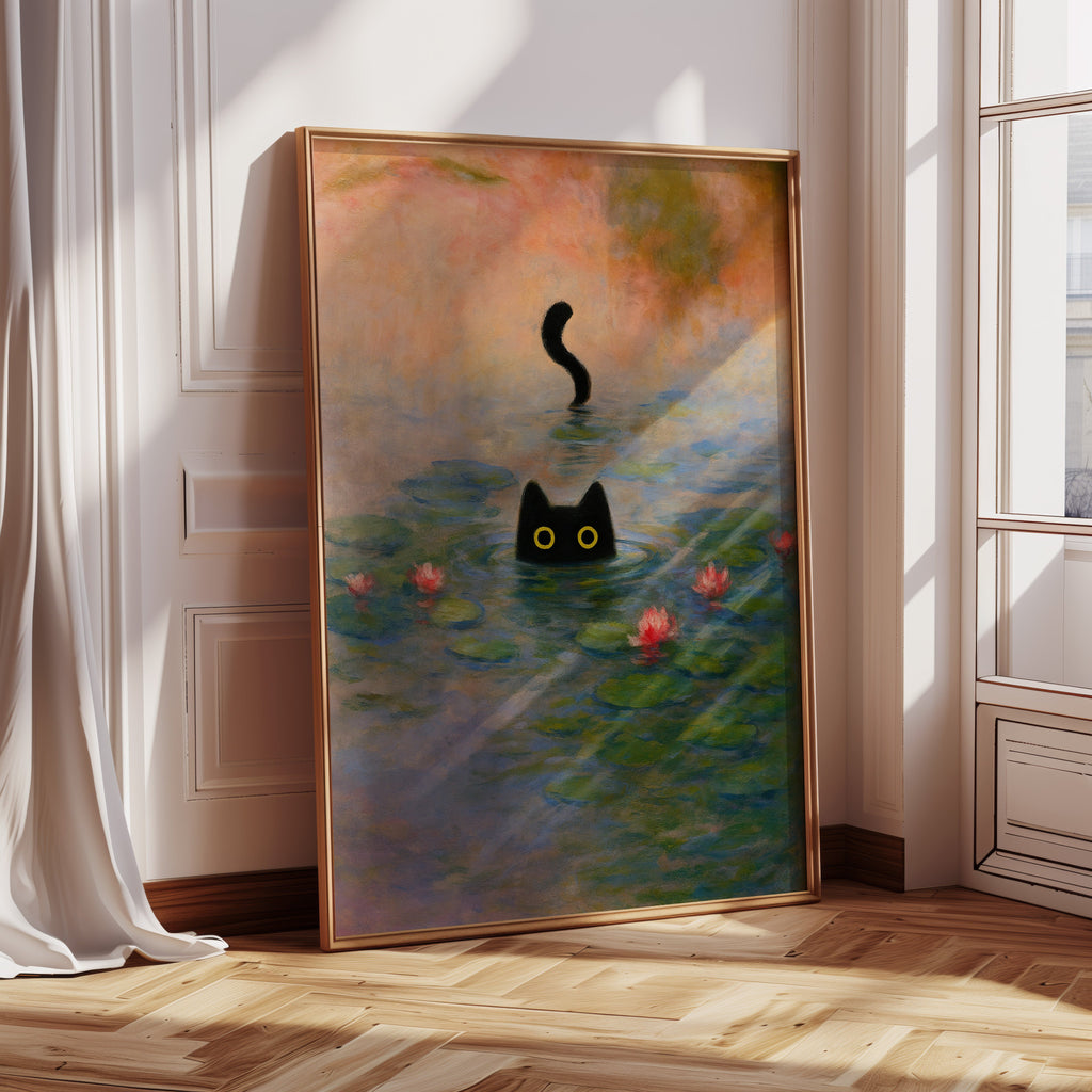 Mystery Cat Among the Lilies