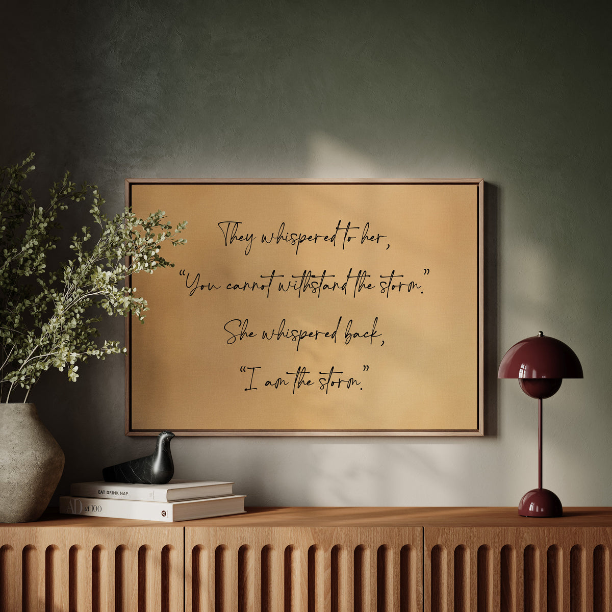 I Am the Storm Quote Art