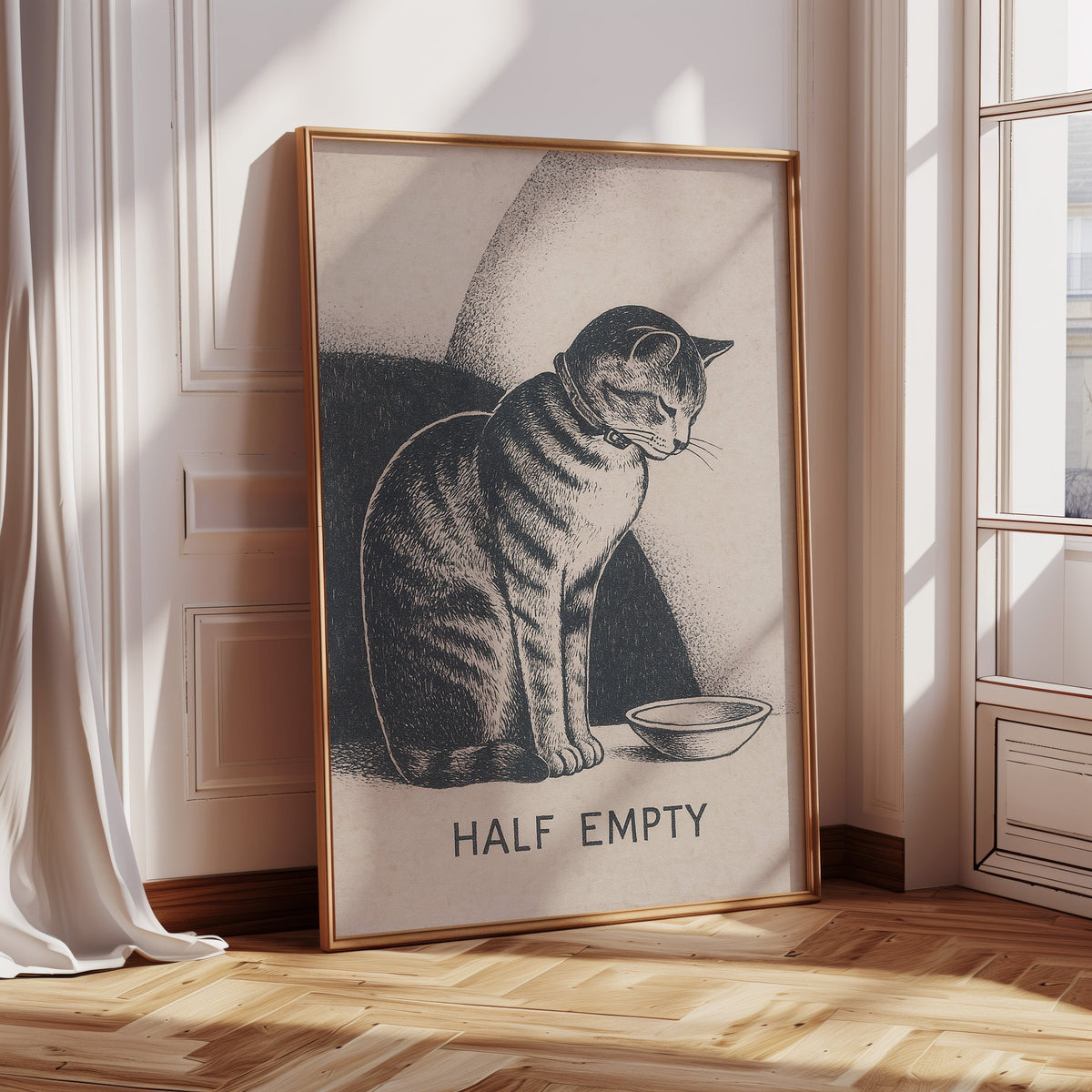 Half Empty Cat