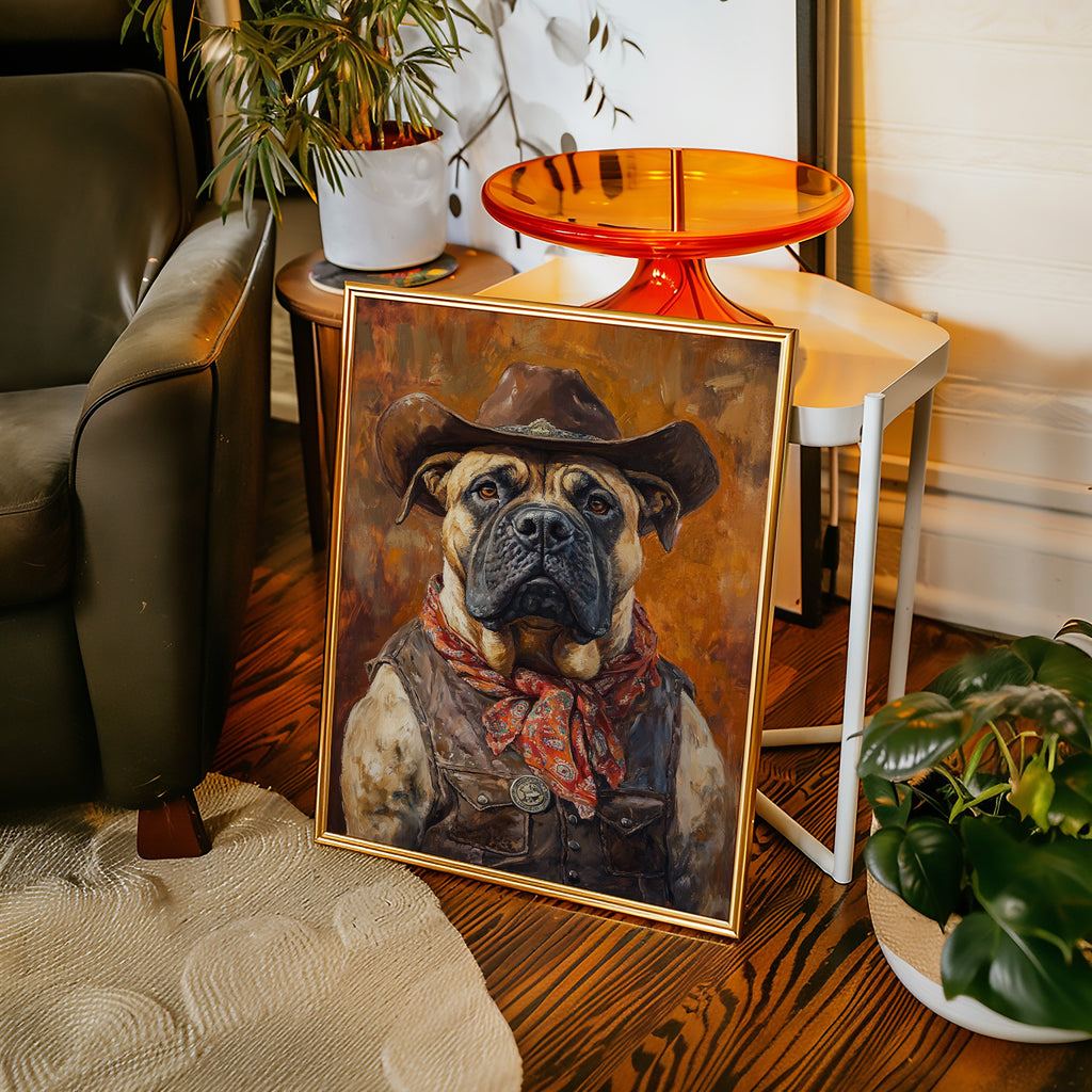 Bullmastiff Sheriff of the High Plains