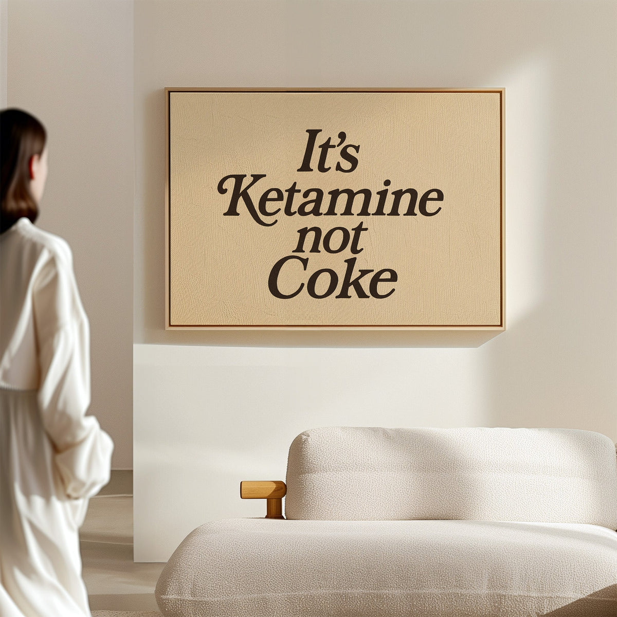 It’s Ketamine Not Coke Bold Quote Print