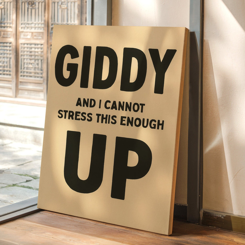Giddy Up and I Cannot Stress This Enough Cream Edition