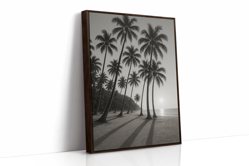Palm Shadows at Sunrise