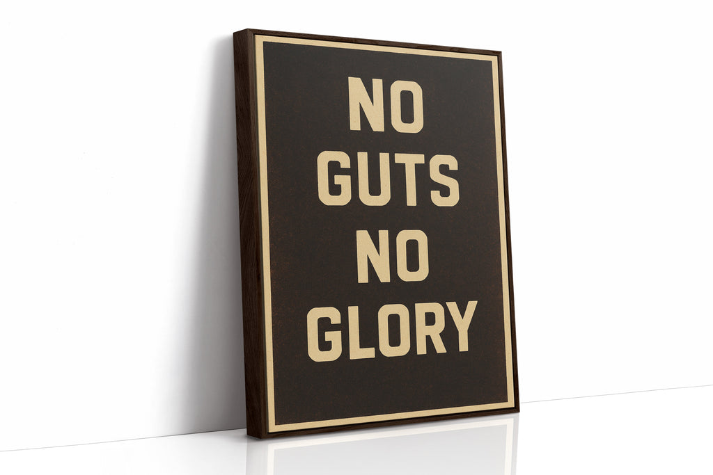 No Guts No Glory Vintage Poster