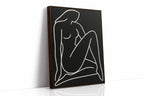 Reclining Muse in White Ink