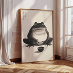 Zen Frog – A Moment of Tea