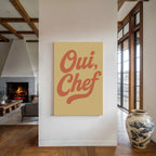 Oui Chef Kitchen Wall Art