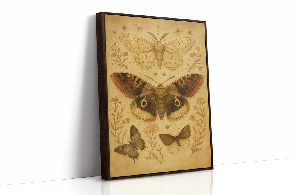 Vintage Moths and Meadow Wings