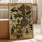 Lemon Rabbit Folk Vase