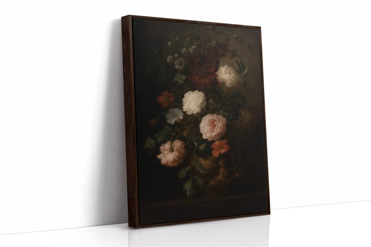 Baroque Vase of Blushing Petals