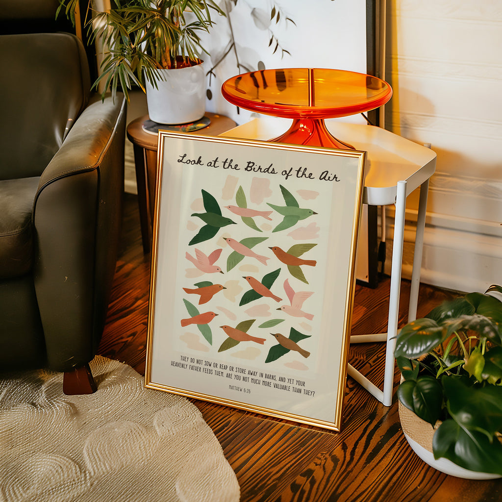 Look at the Birds of the Air Print