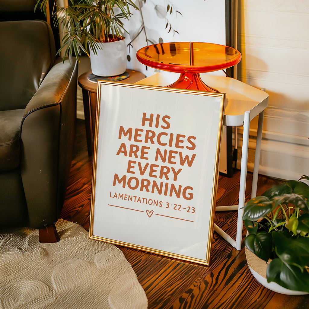 New Every Morning Scripture Print