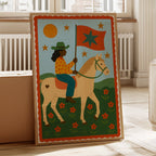 Star Rider in a Flowered Field