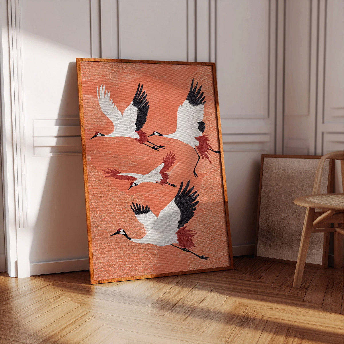 Japanese Crane Wall Art – Elegant Traditional-Inspired Print