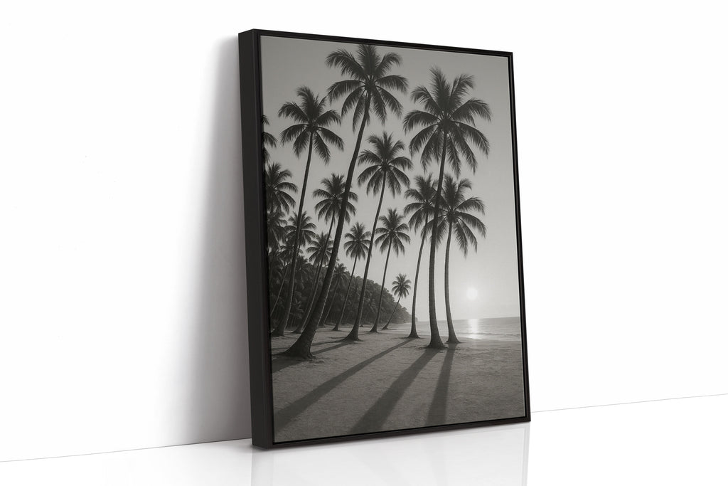 Palm Shadows at Sunrise