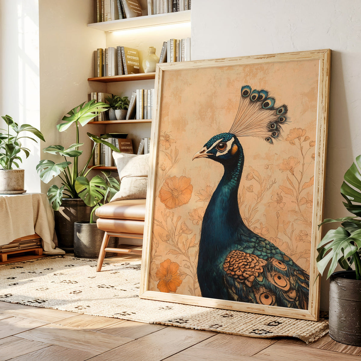 Poise and Petals in Copper and Teal