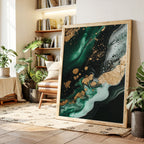 Emerald Rush with Gilded Horizon