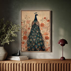 Antique Elegance with Scarlet Bloom
