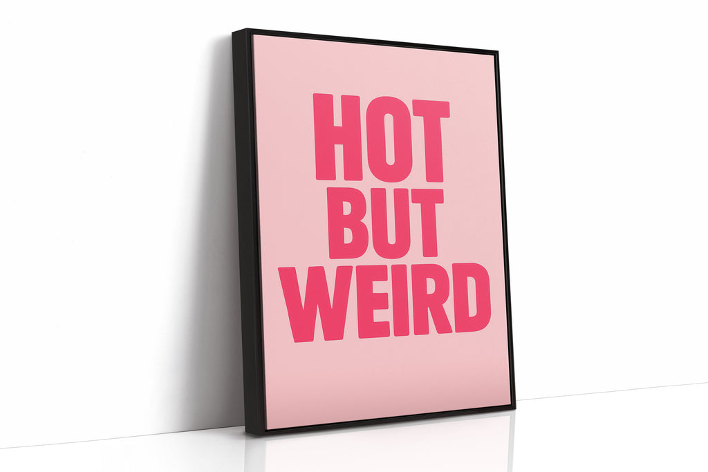 Hot But Weird Bold Pink Wall Art