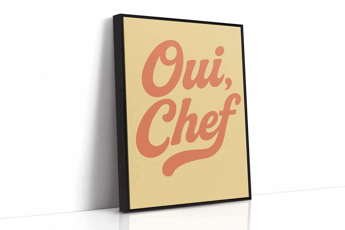 Oui Chef Kitchen Wall Art