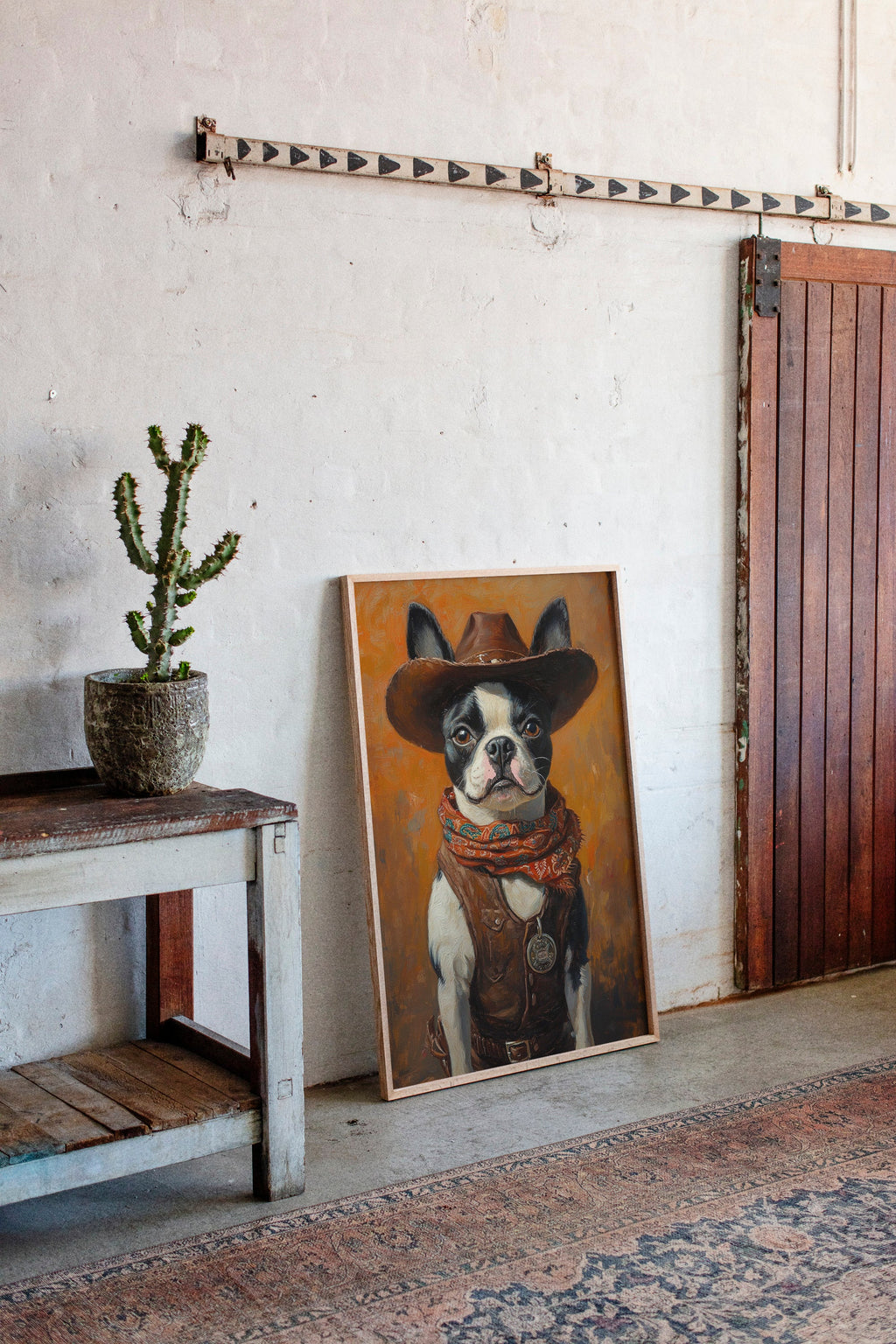 Boston Terrier Cowboy Deputy
